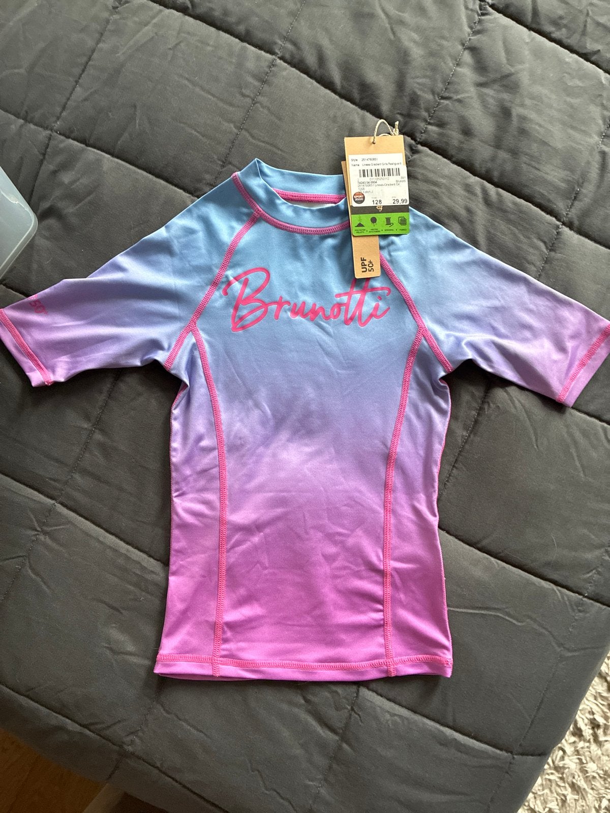 Brunotti Zwemshirt SPF50 Maat 128 Nieuw met Prijskaartje, Kinderen en Baby's, UV-zwemkleding, Jongen of Meisje, Nieuw, Overig