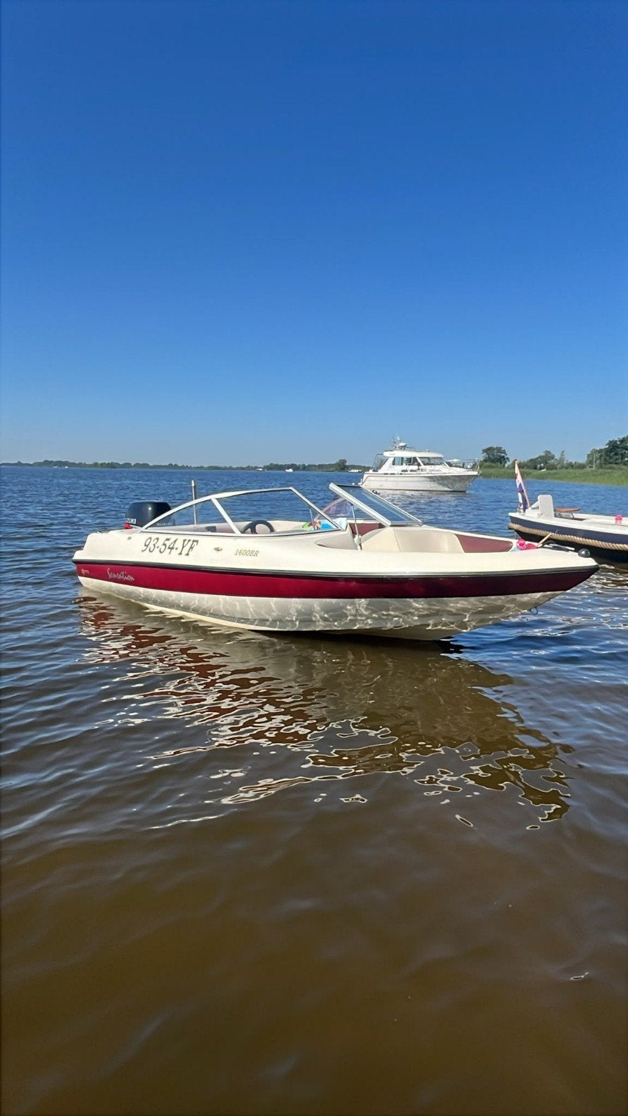 Sensation 1600 Open met Suzuki 90 PK EFI 4-takt, Watersport en Boten, Ophalen, Overige merken, Gebruikt, Viertaktmotor