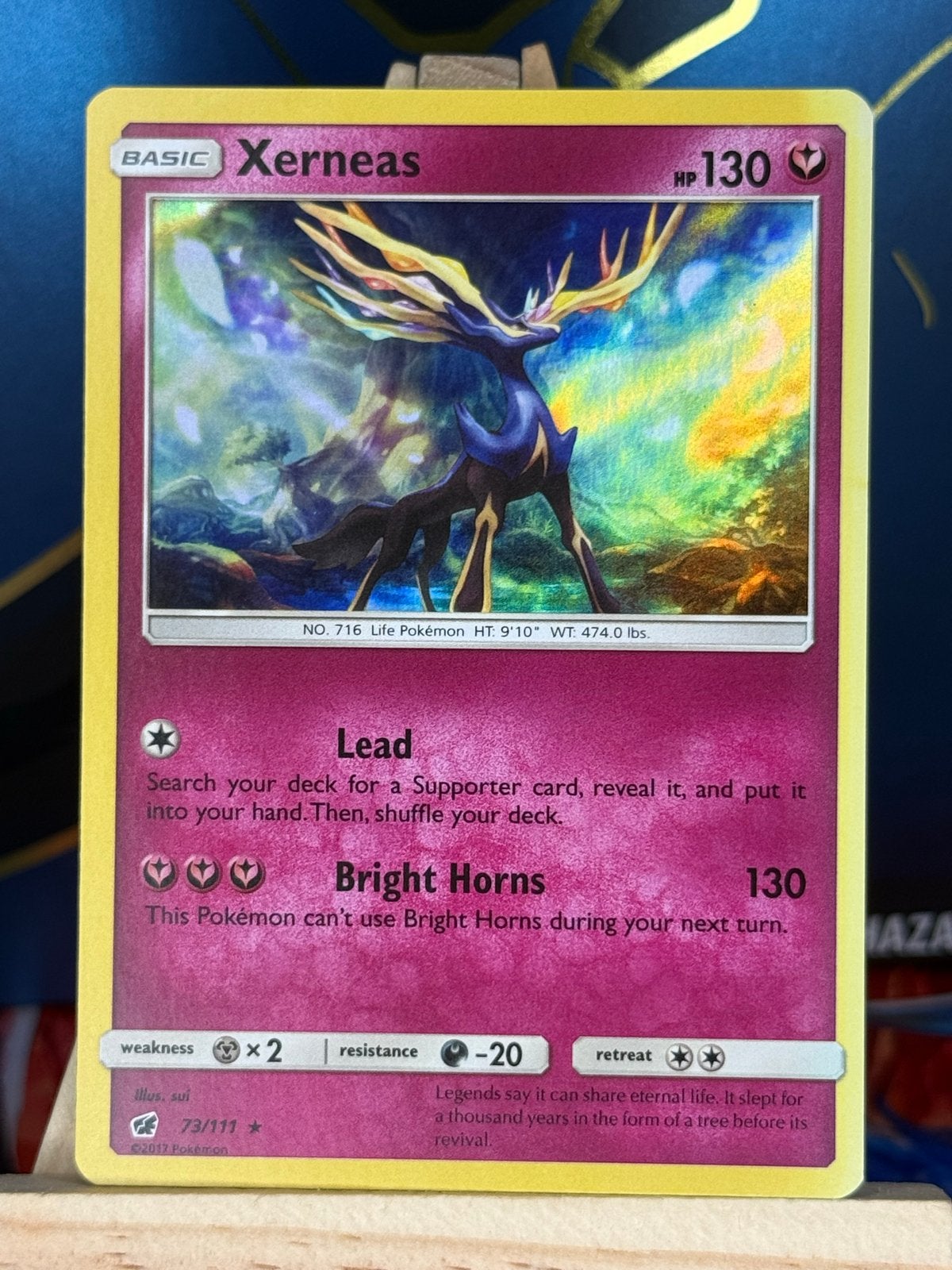 Xerneas #73 | Pokemon Crimson Invasion, Ophalen of Verzenden, Zo goed als nieuw, Losse kaart