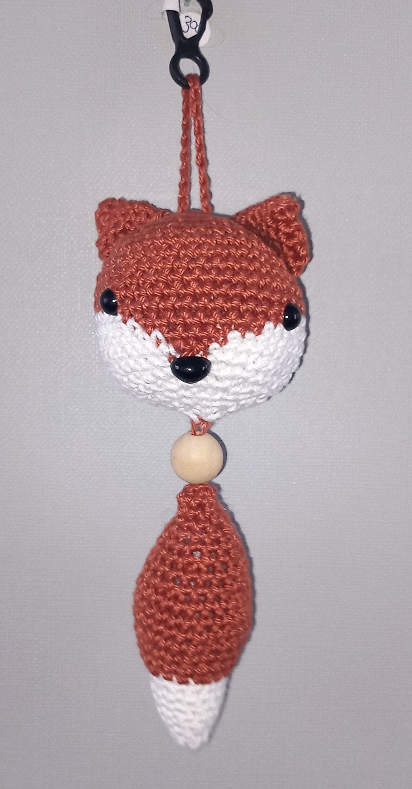 Gehaakte vossen sleutelhanger/tashanger, Ophalen of Verzenden, Nieuw, Dier of Natuur