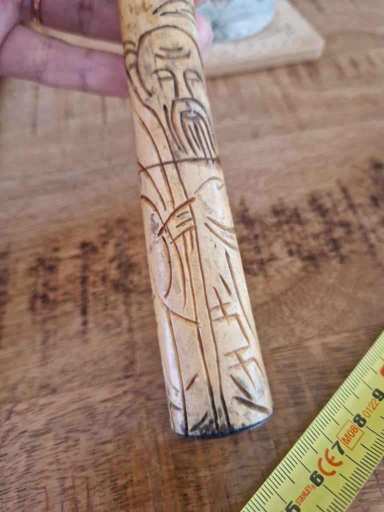 Antieke stempel van been, Ophalen of Verzenden