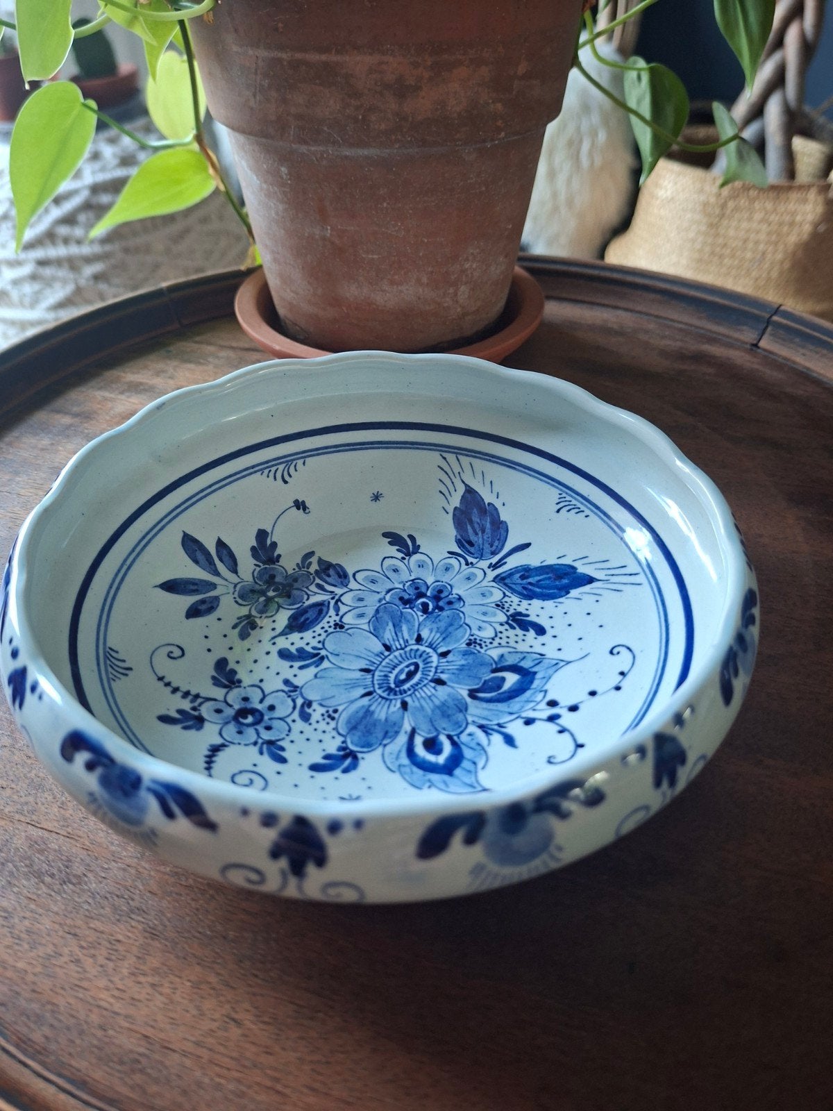 Prachtige Delfts Blauwe Schaal - Plateelbakkerij Schoonhoven, Ophalen of Verzenden
