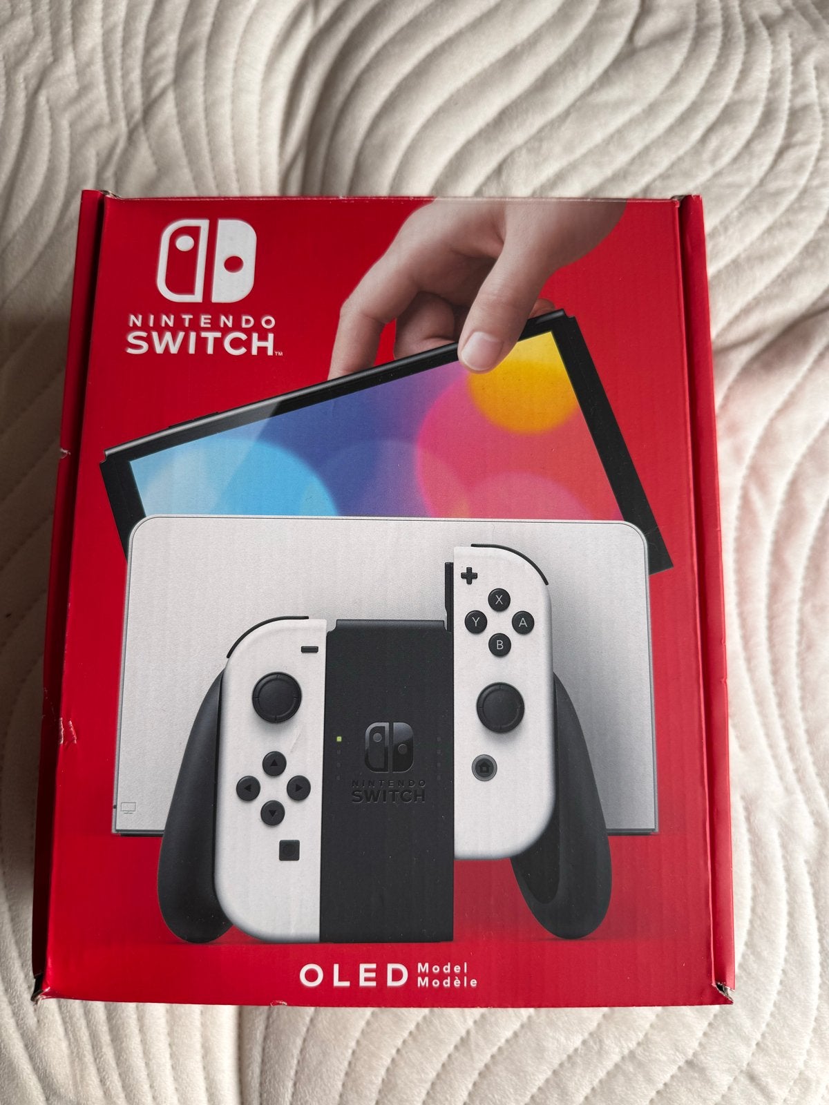 Nintendo Switch OLED Wit met 3 games en accessoires