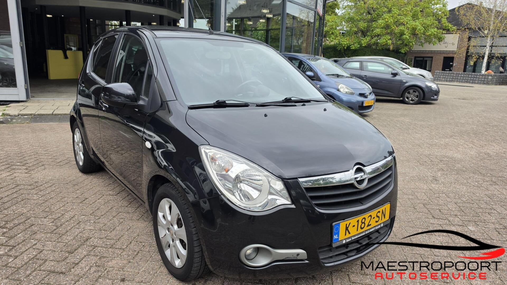 Opel Agila 1.2 Enjoy | 2009 | 168.000 km | APK 07-06-2027 |, Auto's, Voorwielaandrijving, 86 pk, 4 cilinders, Zwart