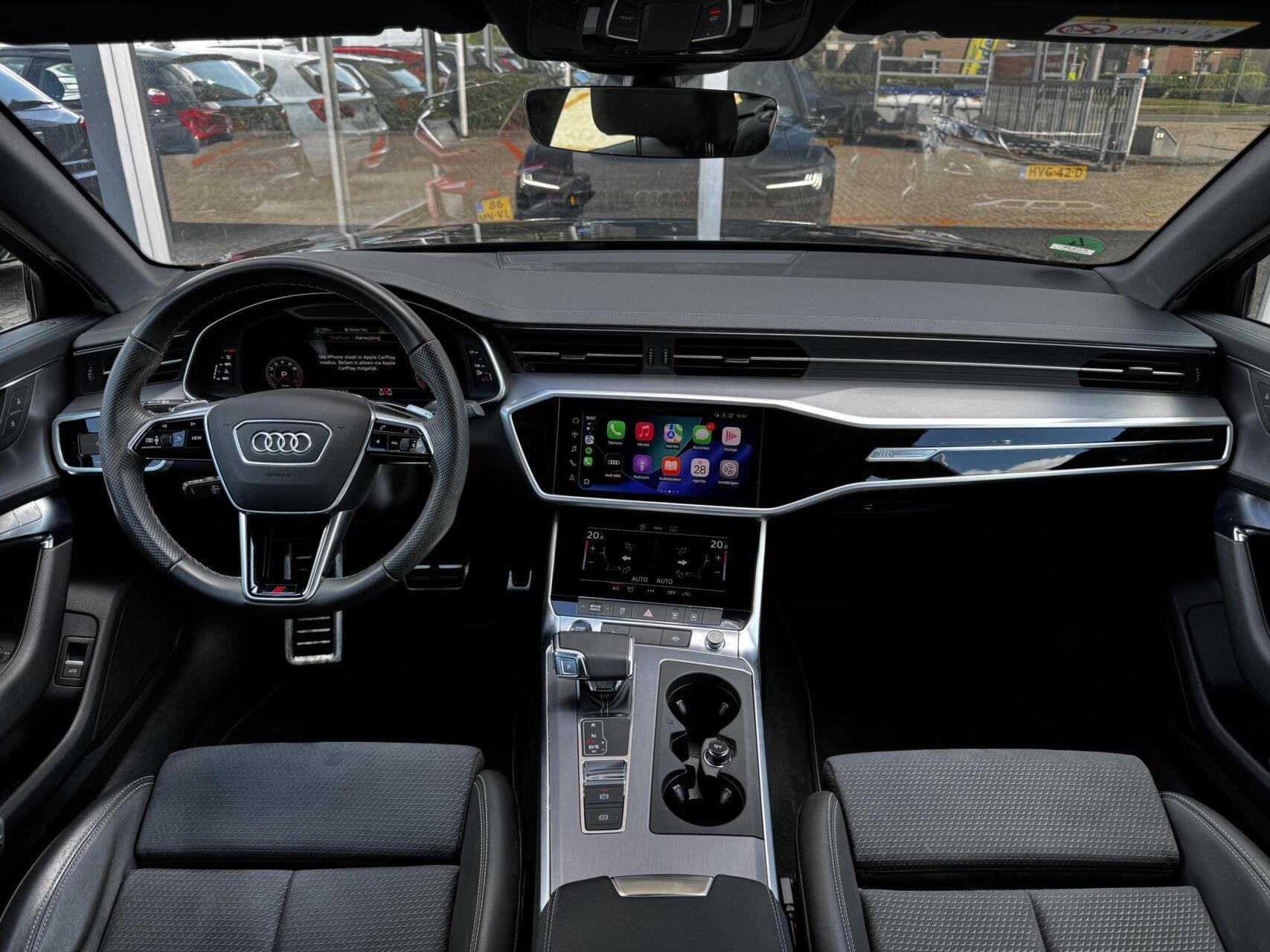 Audi A6 Limousine 40 TFSI S-Line|BTW|Matrix|Memory|Keyless, Auto's, 4 cilinders, Blauw, Bedrijf, 204 pk