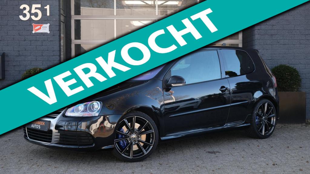 Volkswagen GOLF 3.2 R32 250PK DSG CRUISE LEDER SCHUIFDAK, Auto's, Gebruikt, Zwart, 3189 cc, Zwart