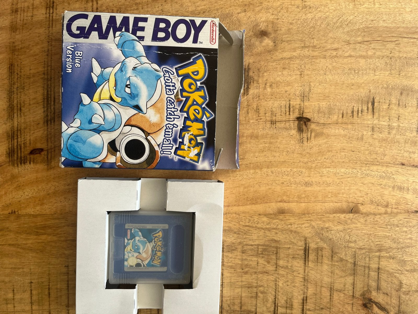 Pokémon Blue Version Game Boy, Gebruikt, Verzenden, 1 speler, Role Playing Game (Rpg)