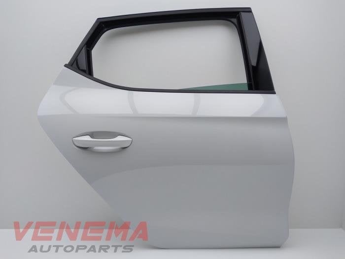 Portier 4Deurs rechts-achter van een Seat Leon (LS9R), 12 maanden garantie, Gebruikt, -, Deur