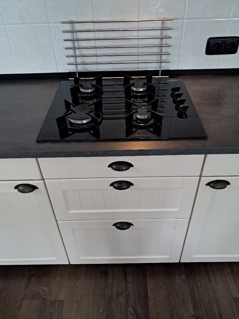 gaskookplaat gas op glas, Witgoed en Apparatuur, Ophalen, 4 kookzones, Zo goed als nieuw, Inbouw
