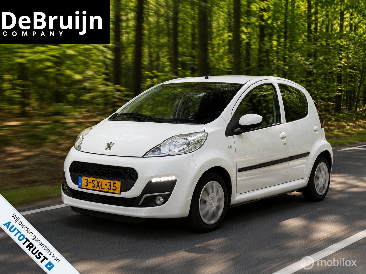 Peugeot 107 1.0 Active | Airco | Dealer OH | Nieuwe APK, Voorwielaandrijving, Euro 5, Gebruikt, Met garantie (alle)