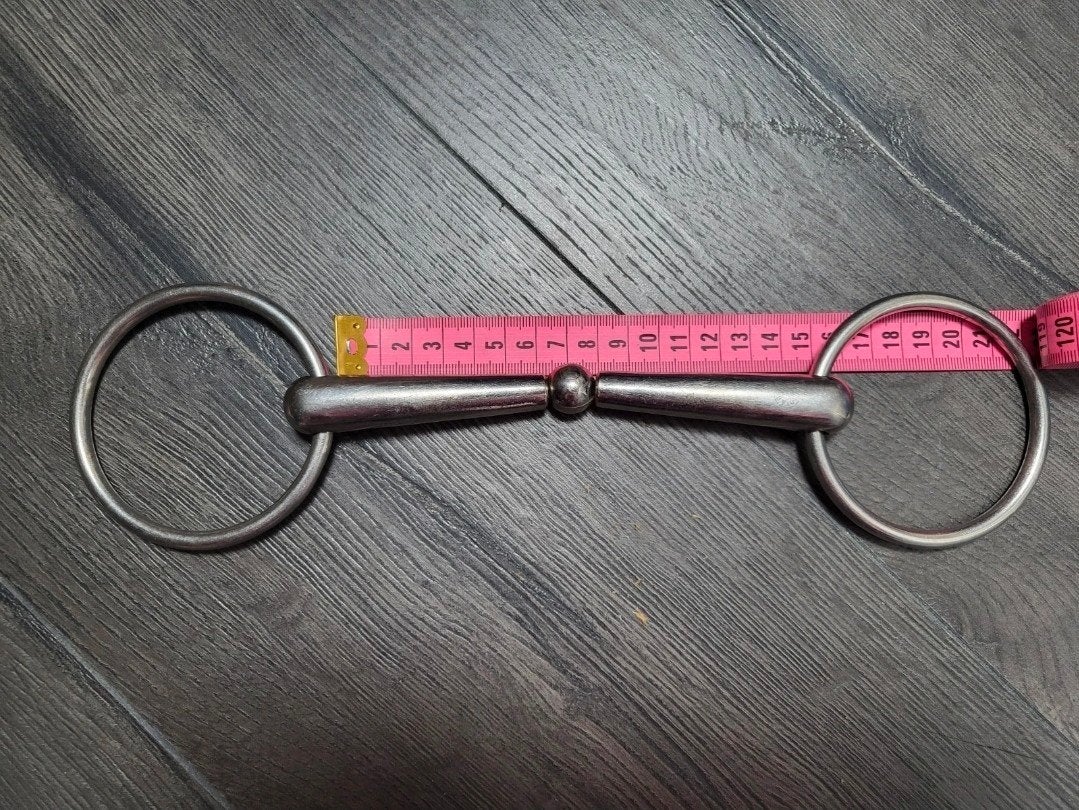 KY enkelgebroken watertrens bit 14,5 cm, Dieren en Toebehoren, Inclusief bit, Verzenden, Zo goed als nieuw, Bit