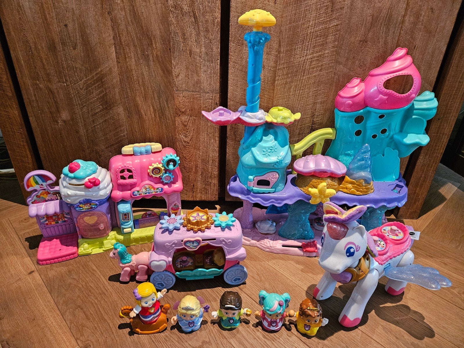 Grote VTech Vrolijke Vriendjes Speelset met Eenhoorn, Kinderen en Baby's, Ophalen, Gebruikt