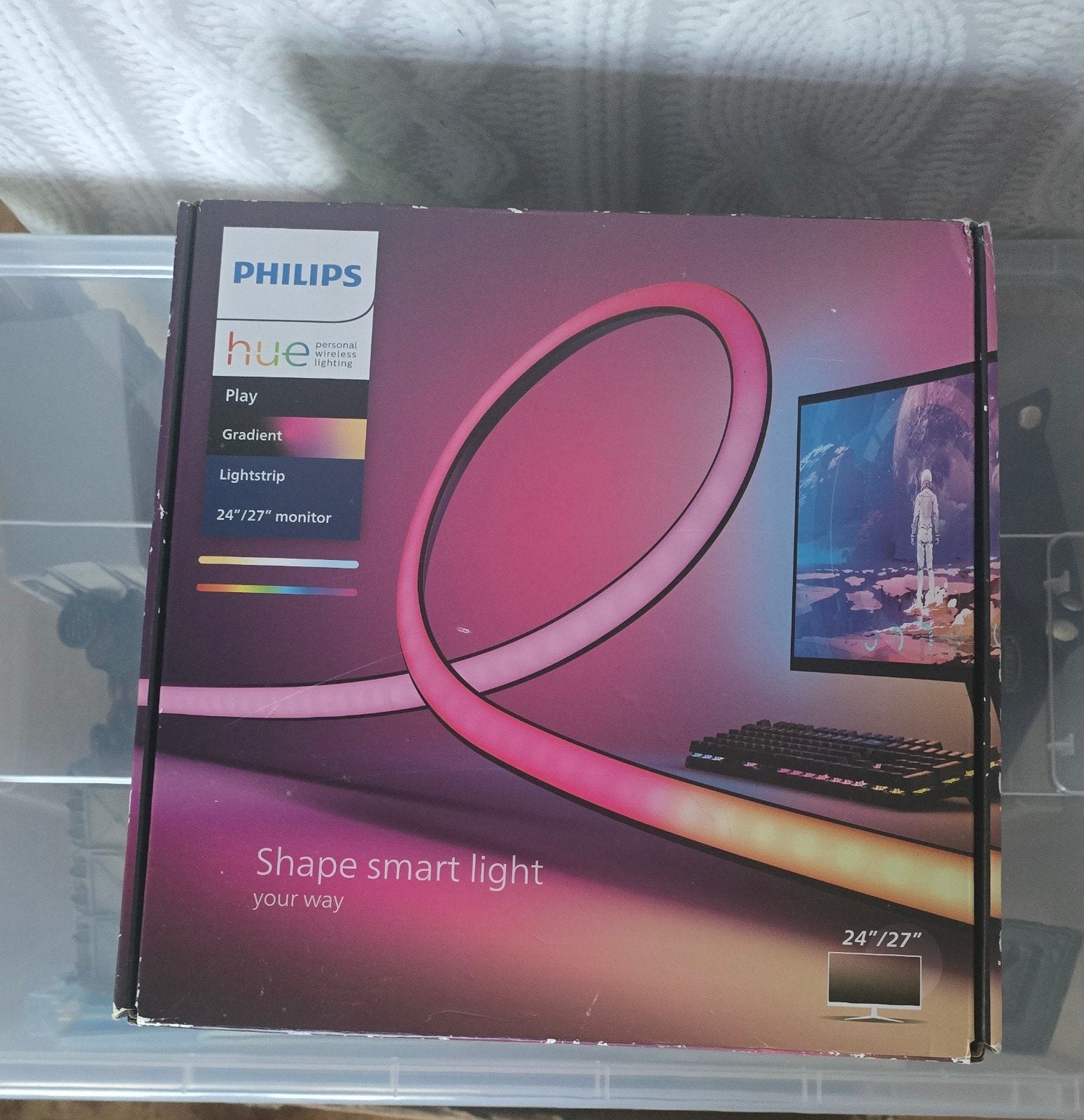 Philips Hue lightstrip 24 - 27 inch, Ophalen of Verzenden, Nieuw, Philips Hue, E27 (groot)