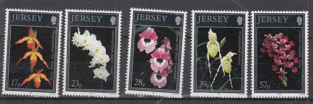 Jersey Postzegelserie Nationale orchideeën Uitgave 1993, Verzenden