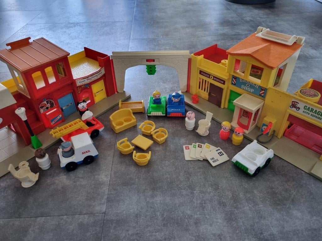 Zeldzaam Compleet! Vintage Fisher-Price Village #997 (1973), Ophalen of Verzenden