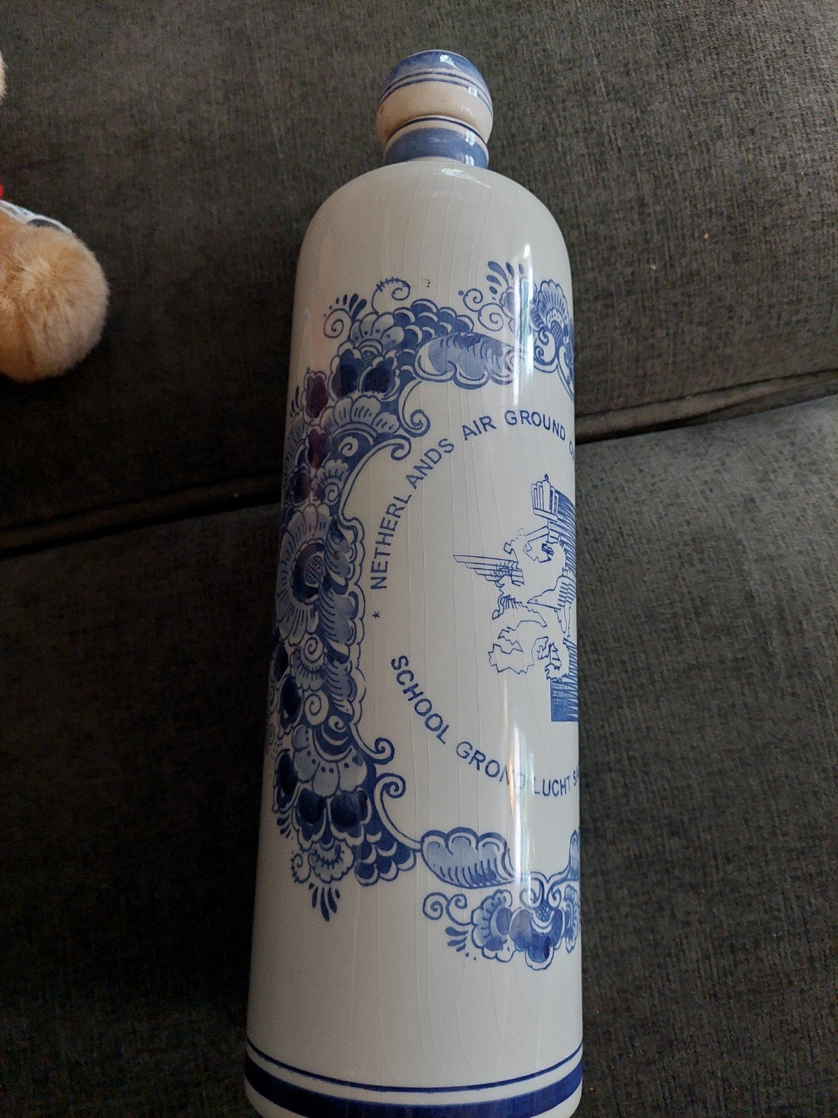 Delfts blauwe vaas , fles, kruik, Ophalen of Verzenden
