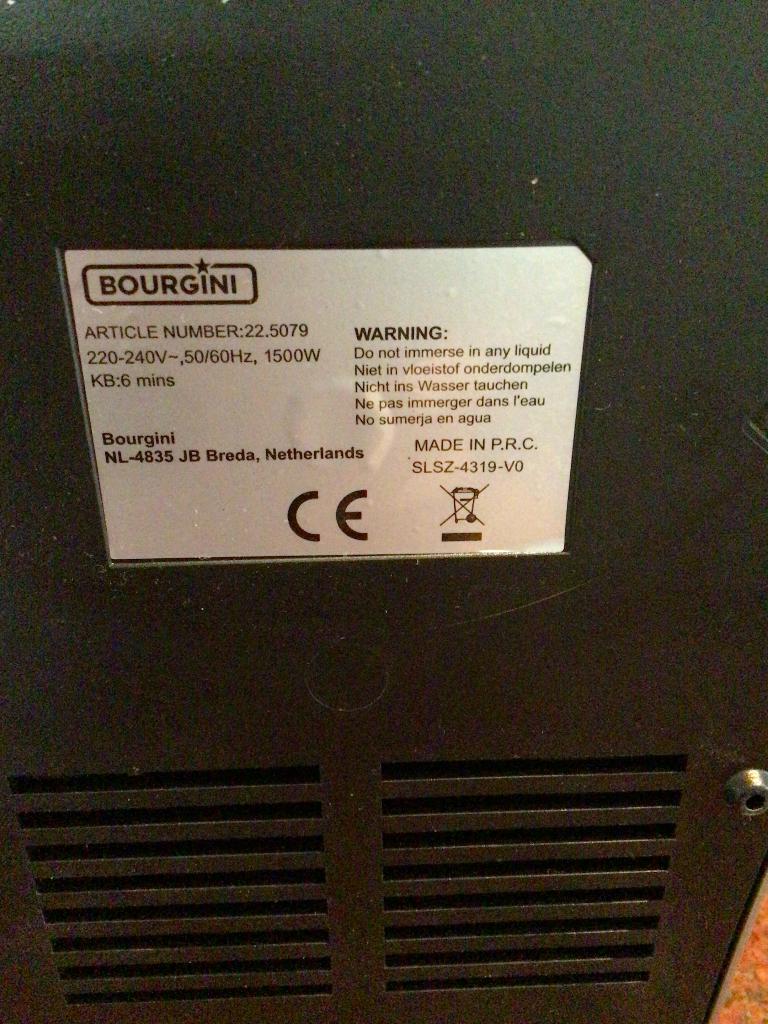 Bourgini keukenmachine, 4 liter of meer, Nieuw, 3 snelheden of meer, Ophalen of Verzenden