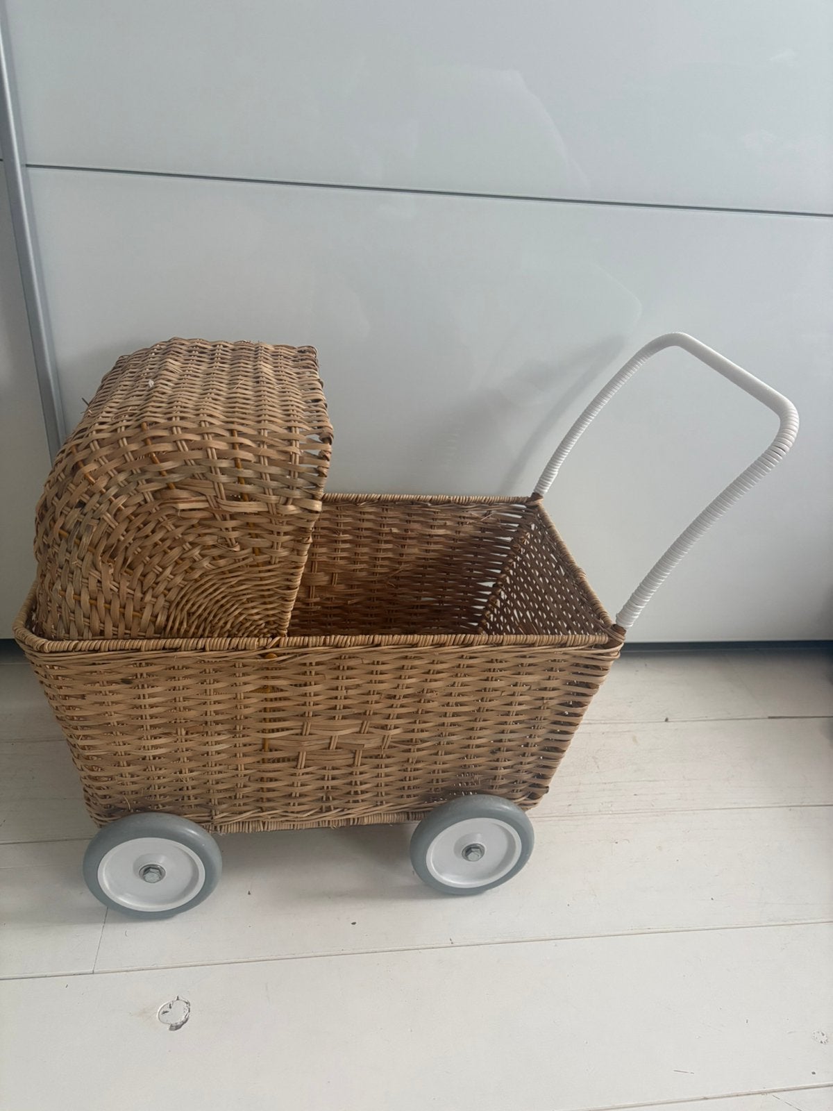 Olli Ella poppenwagen boodschappenwagen naturel, Ophalen, Zo goed als nieuw, Babypop