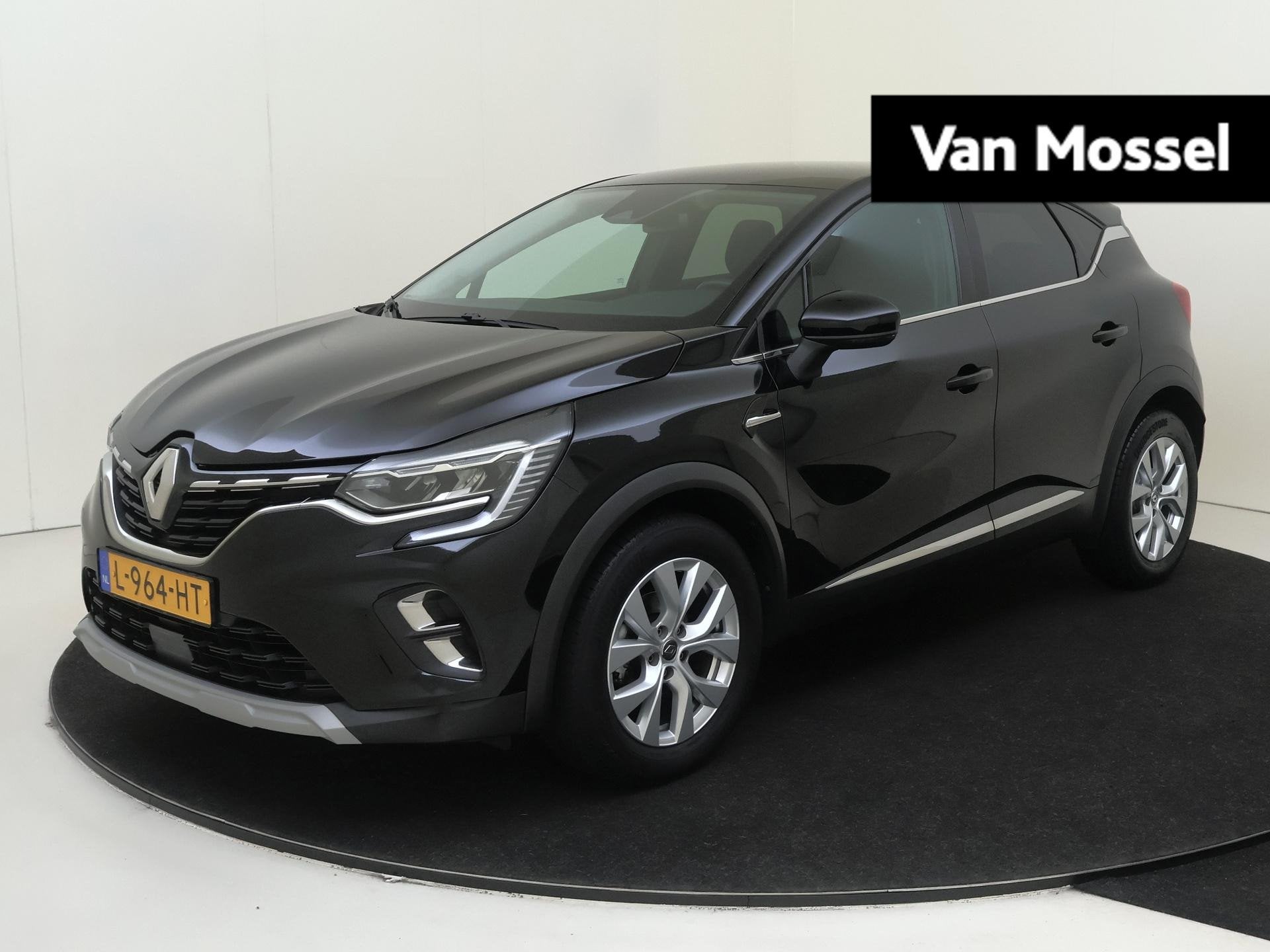 Renault Captur 1.0 TCe 90 Intens | Navigatie | Parkeersensor, Gebruikt, Euro 6, Leder en Stof, Zwart