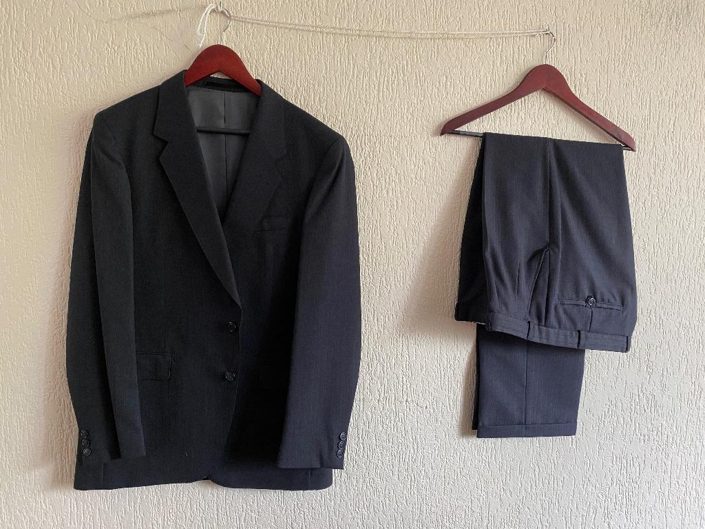 Kostuum maat:52 Donkerblauw, Maat 52/54 (L), Blauw, Zo goed als nieuw, C&A