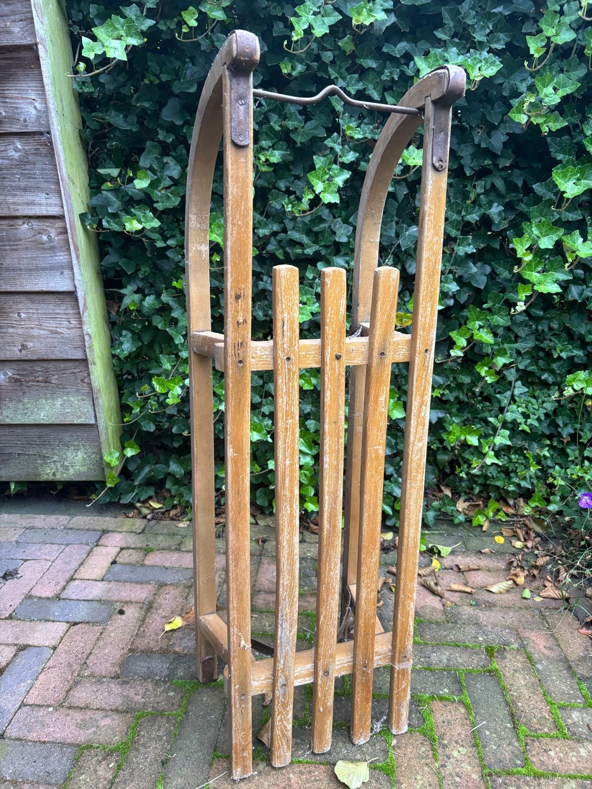 Vintage Houten Slee - Klassiek Winterplezier, Ophalen of Verzenden, Gebruikt, Hout