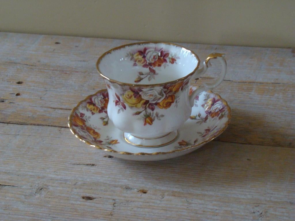 1x Kop-en-schotel, Royal Albert, LENORA, Herenmodel, Ophalen of Verzenden