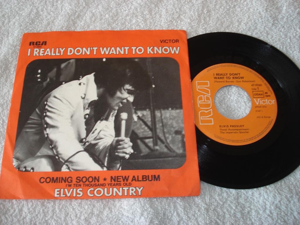 Elvis Presley   i really Dont want to Know  Dtslnd  Orgineel, Ophalen of Verzenden, Zo goed als nieuw, Pop