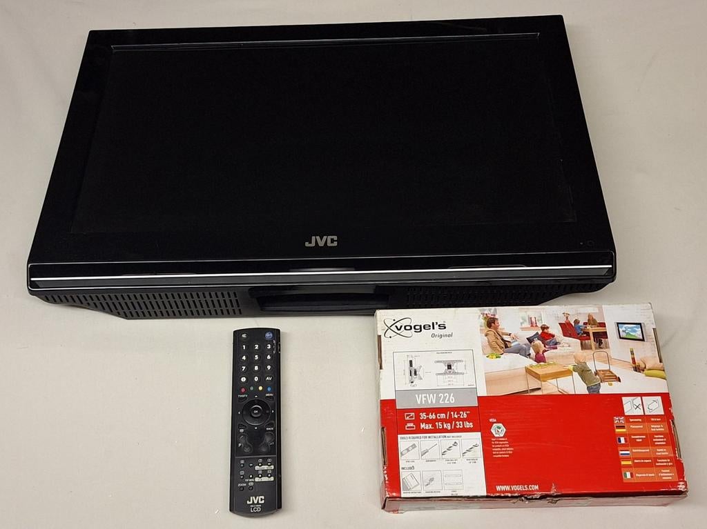 JVC WIDE LCD TV type LT 26DA9BU mèt VOGELS wandmontagebeugel, Ophalen of Verzenden, Nieuw, 50 Hz, Overige merken