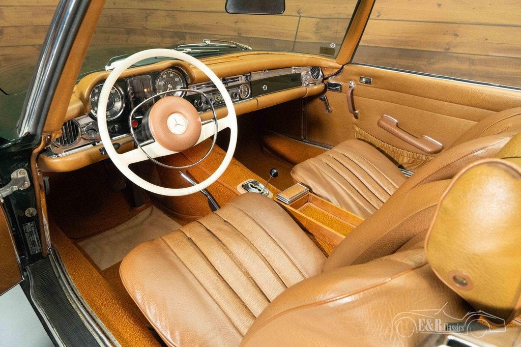 Mercedes 280 SL Cabriolet | 1969, Auto's, Oldtimers, Automaat, Achterwielaandrijving, Cabriolet, 2 stoelen