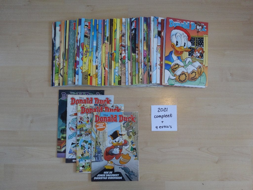 Donald Duck jaargang 2021 – compleet + 4 extra’s, Boeken, Complete serie of reeks, Ophalen of Verzenden, Zo goed als nieuw