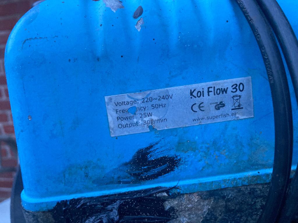 Koi flow 30 vijverpomp, Ophalen of Verzenden, Gebruikt, Vijverpomp