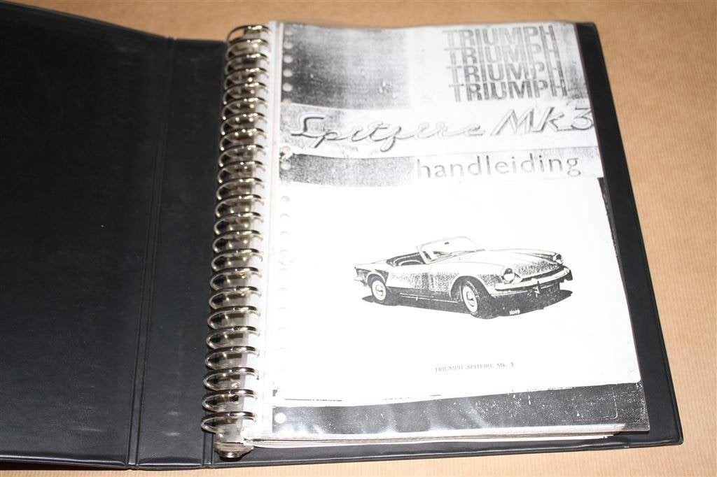Handleiding Triumph Spitfire MK 3 !!, Ophalen of Verzenden