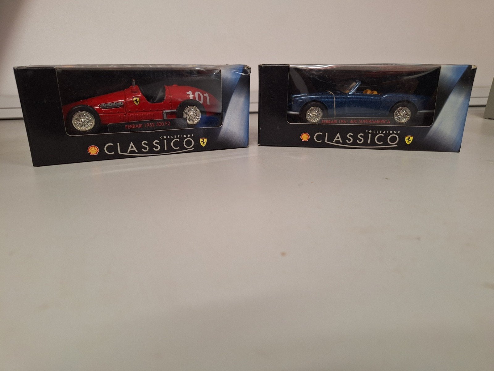 Shell Classico Ferrari modelauto's (2 stuks), Overige merken, 1:50 of kleiner, Auto, Nieuw