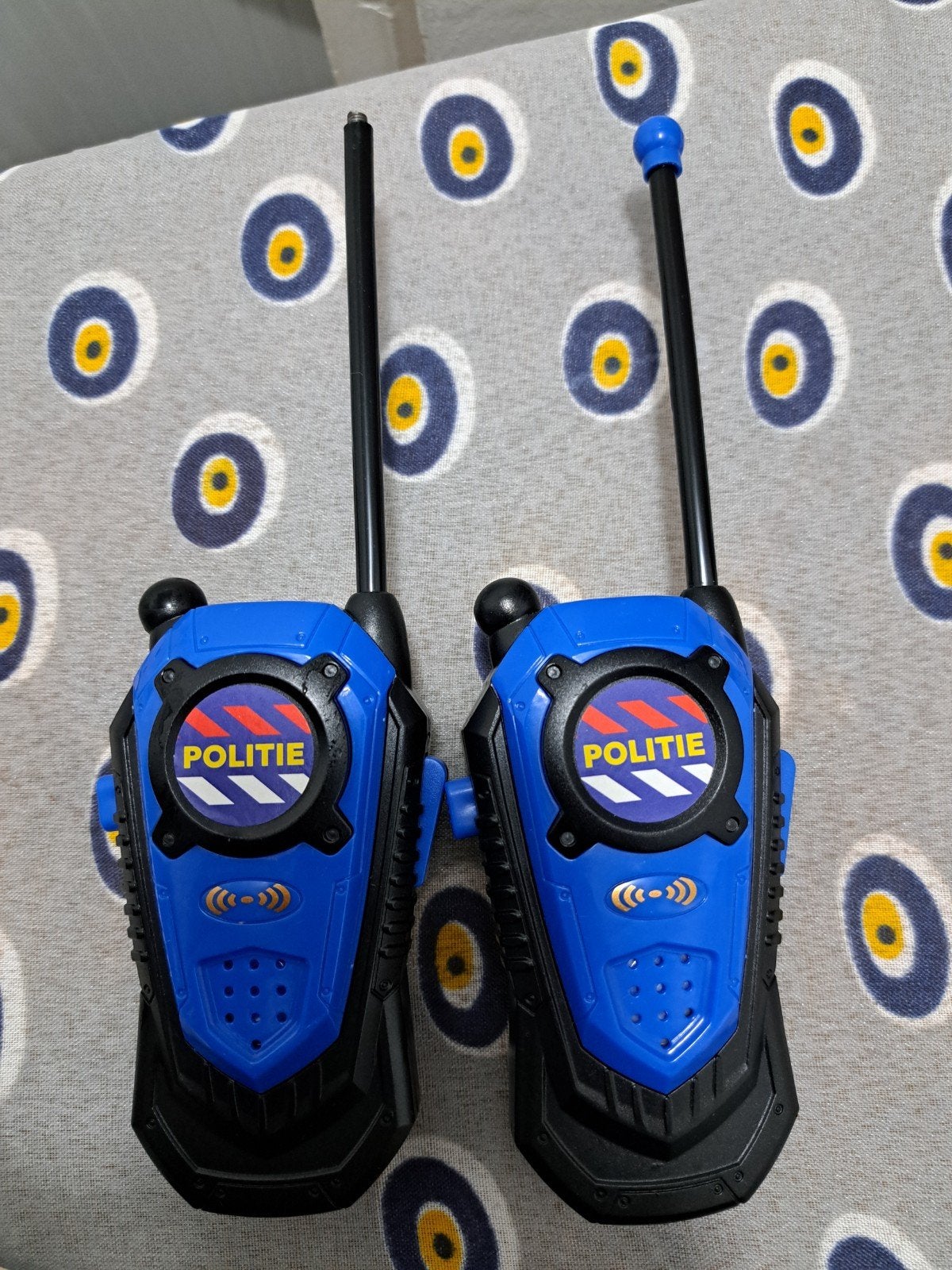 Politie Walkie Talkie Set - 80 meter bereik, Telecommunicatie, Ophalen of Verzenden, Gebruikt, Portofoon of Walkie-talkie