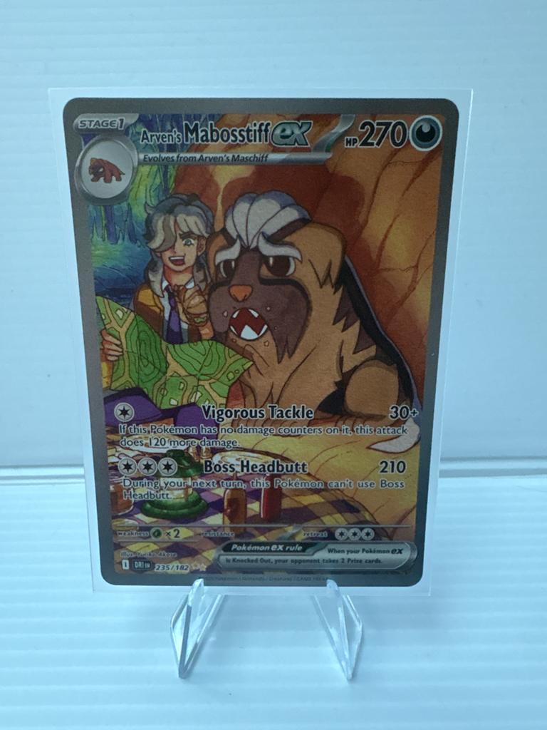 Arven's Mabosstiff 235/182 Destined Rivals NM Pokémon Kaart, Ophalen of Verzenden, Zo goed als nieuw, Losse kaart