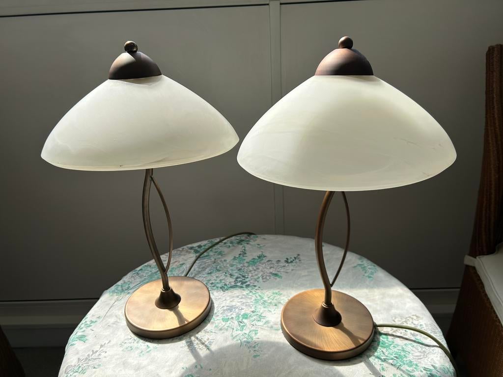 Twee mooie (touch) schemerlampen!, Ophalen, Zo goed als nieuw, Minder dan 50 cm
