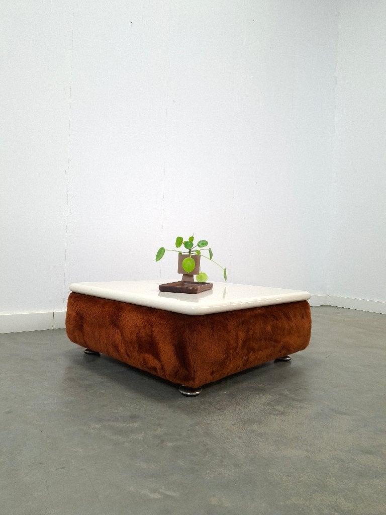 Fluffy Space Age salontafel, Huis en Inrichting, Overige materialen, Gebruikt, 50 tot 100 cm, Vierkant