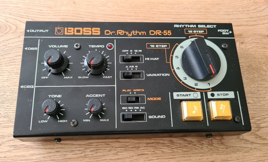 Boss DR-55 analoge drumcomputer, Ophalen of Verzenden, Gebruikt, Boss