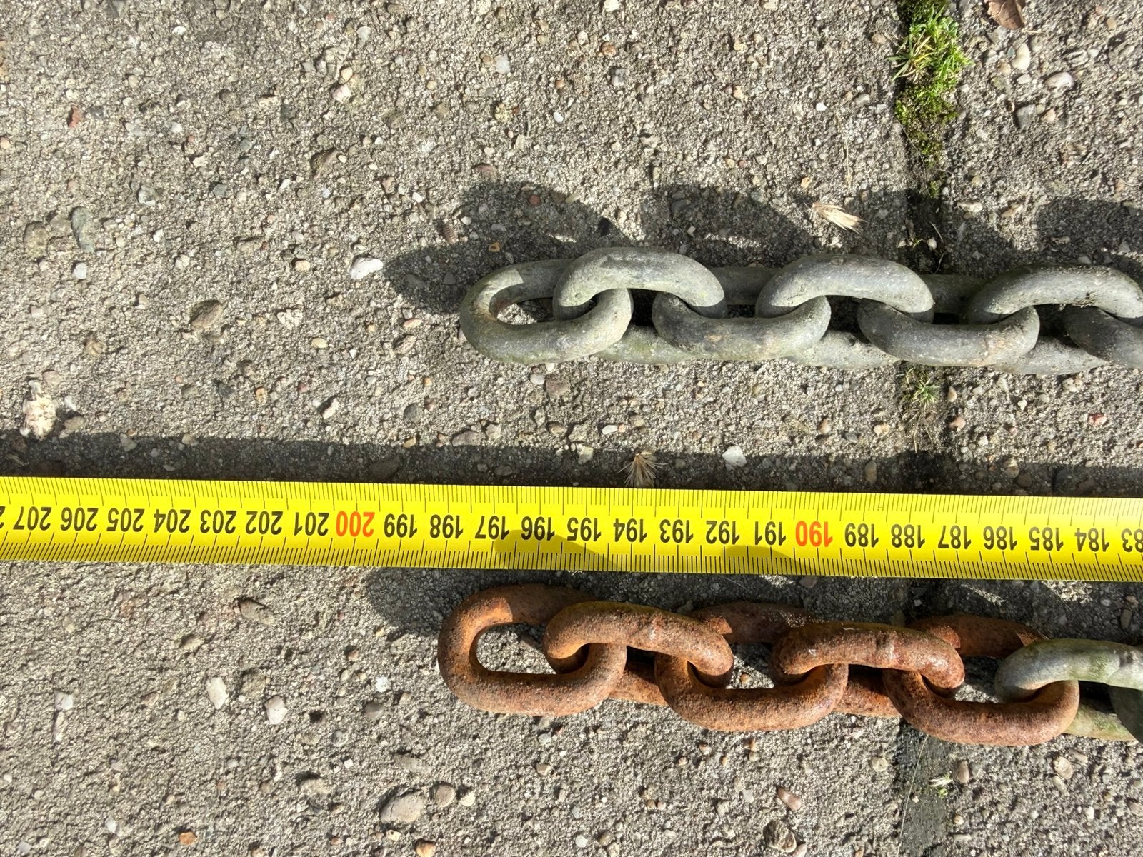 2x ketting van 198 cm, Ophalen of Verzenden, Zo goed als nieuw