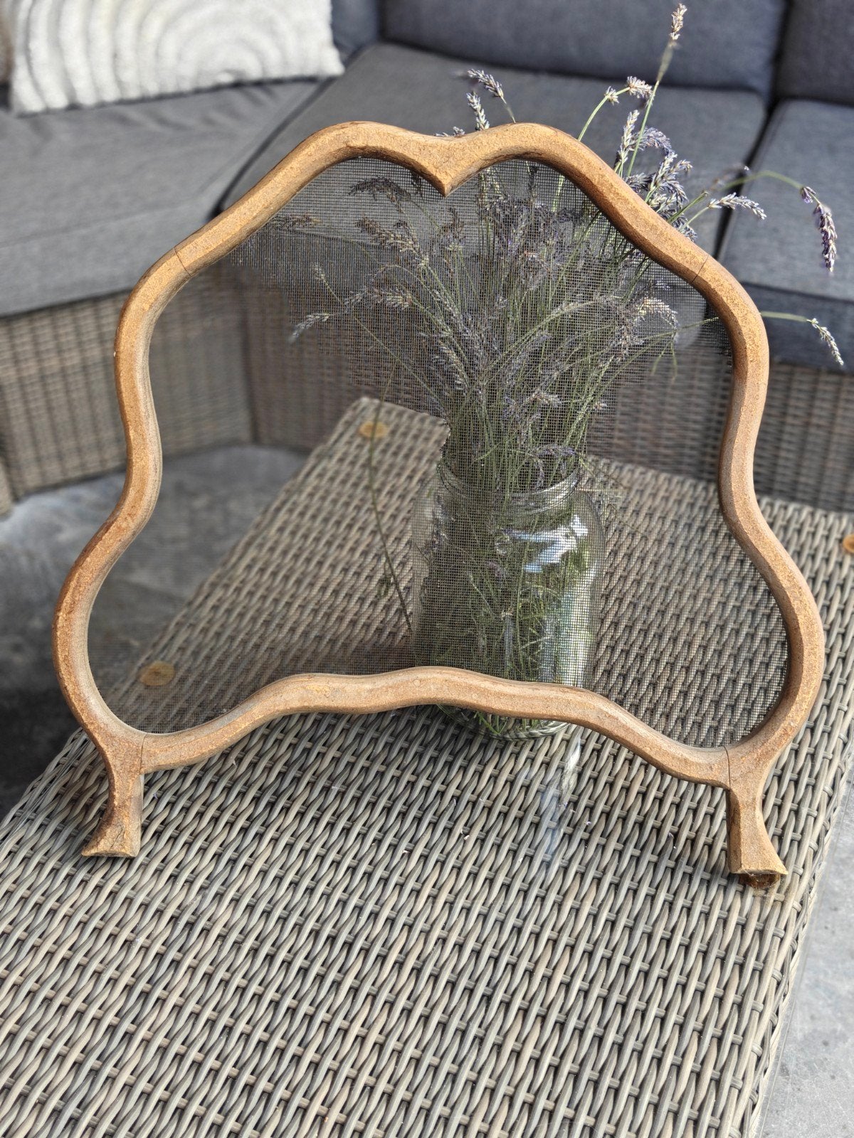 Decoratief plantenscherm - Vintage stijl, Ophalen, Gebruikt, Vrijstaande haard, Houthaard