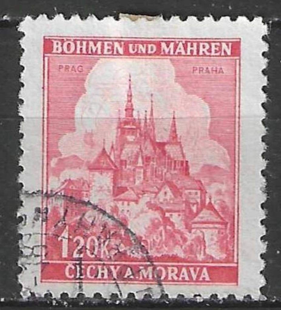 Bohemen-Moravie 1940/1941 - Yvert 49 - Jindrichuv (ST), Verzenden, 1990 tot heden, Gestempeld