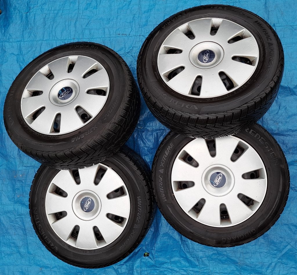 Ford velgen met winterbanden, Auto-onderdelen, -, Banden en Velgen, Gebruikt, 215 mm