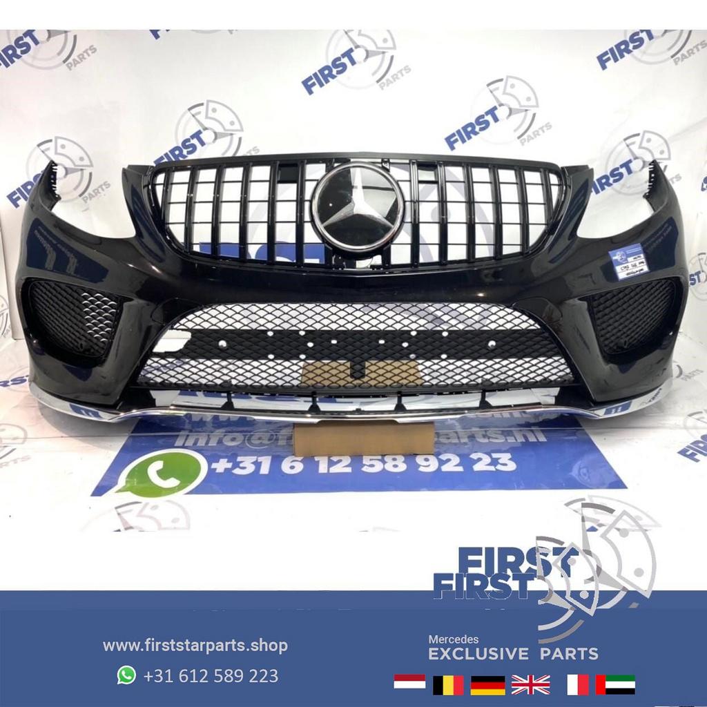 BUMPER W166 GLE AMG VOORBUMPER COMPLEET ZWART Mercedes 2015-, Gebruikt, -, Voor, Ophalen of Verzenden