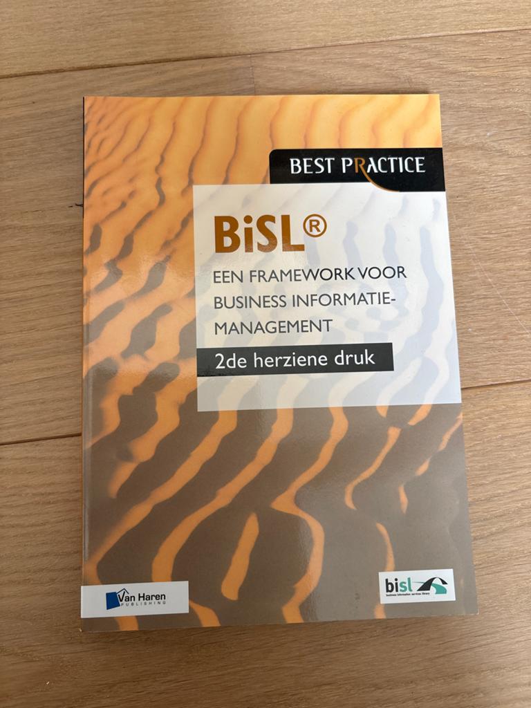 BiSL: Een Framework voor Business Informatiemanagement, Ophalen of Verzenden, Gamma, Zo goed als nieuw, HBO