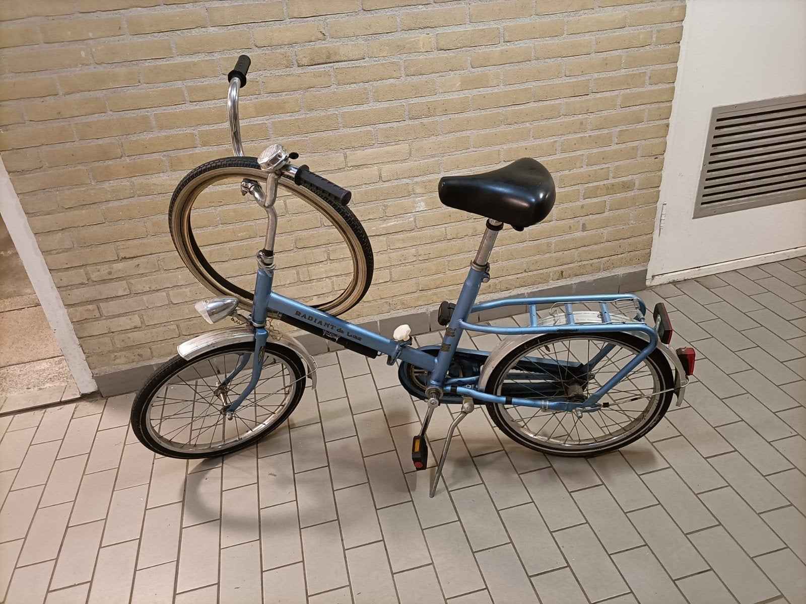 Radiant de Luxe vouwfiets - Lichtblauw, opvouwbaar, Ophalen, Gebruikt