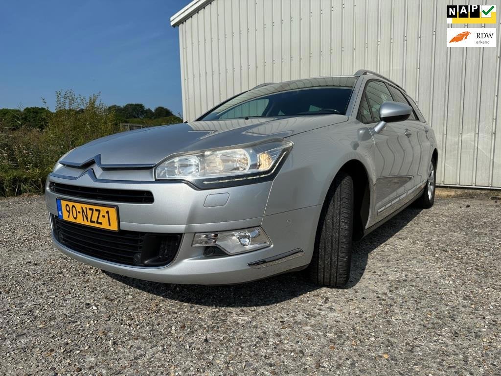 Citroen C5 Tourer 1.6 THP Business Navi Pdc Klimaat Automaat, Gebruikt, Parkeersensor, Leder en Stof, C5