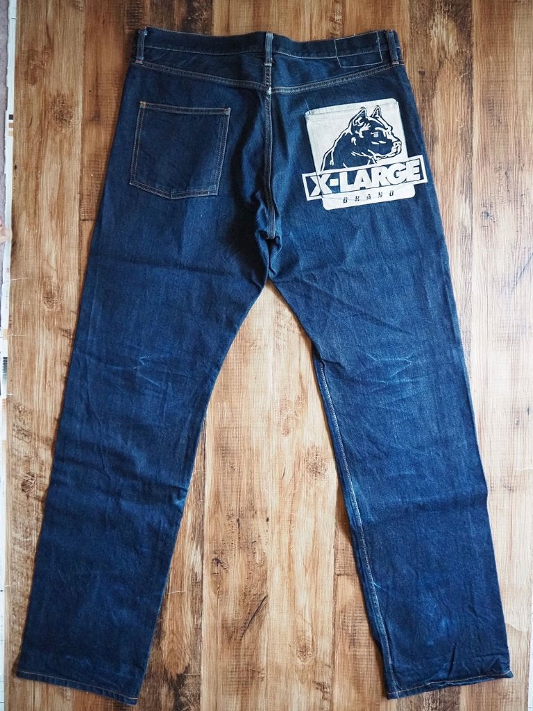 XLARGE 0101604 Pitbull Paint Selvedge Jeans W38 x L35, W36 - W38 (confectie 52/54), Ophalen of Verzenden, Gedragen, XLARGE