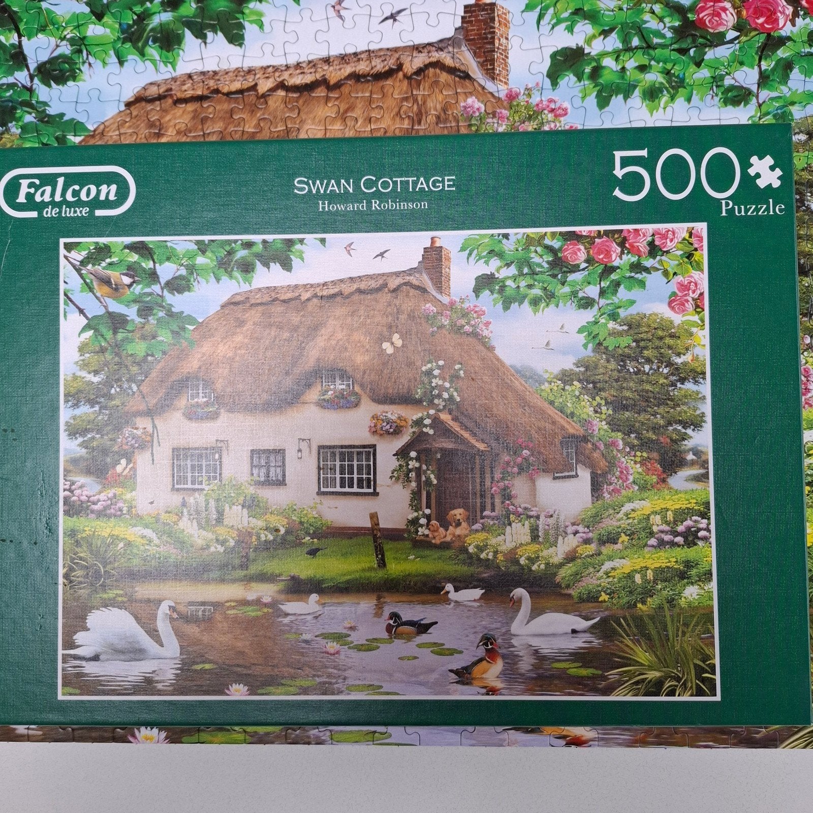 Falcon de Luxe Swan Cottage 500 stukjes legpuzzel, Ophalen of Verzenden, Minder dan 500 stukjes, Gebruikt, Legpuzzel