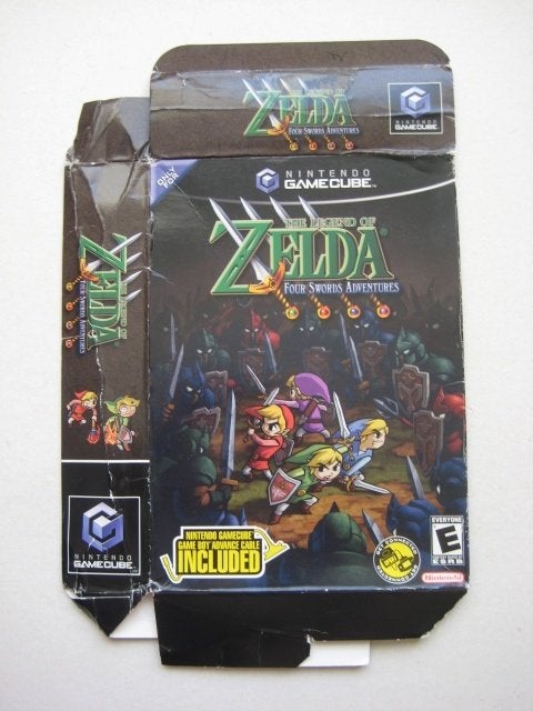 Legend of Zelda 4 four swords box Nintendo Gamecube, Spelcomputers en Games, Games | Nintendo GameCube, Gebruikt, Ophalen of Verzenden
