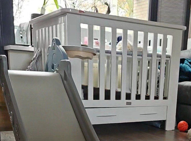 Witte box/park baby, Kinderen en Baby's, Boxen, Ophalen, Gebruikt, Lade